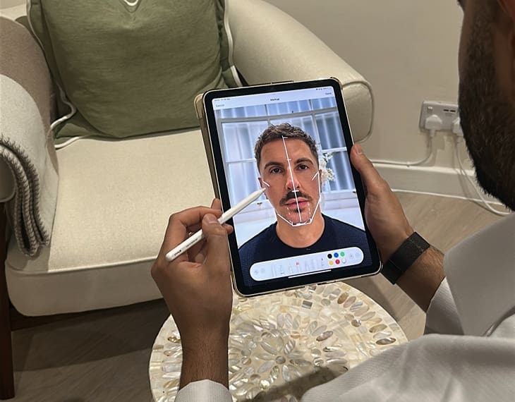 Dr Hass planning a treatment